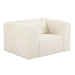 Tarra Fluffy Oversized Cream Corduroy Armchair - UK - Home And Beyond