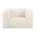 Tarra Fluffy Oversized Cream Corduroy Armchair - UK - Home And Beyond