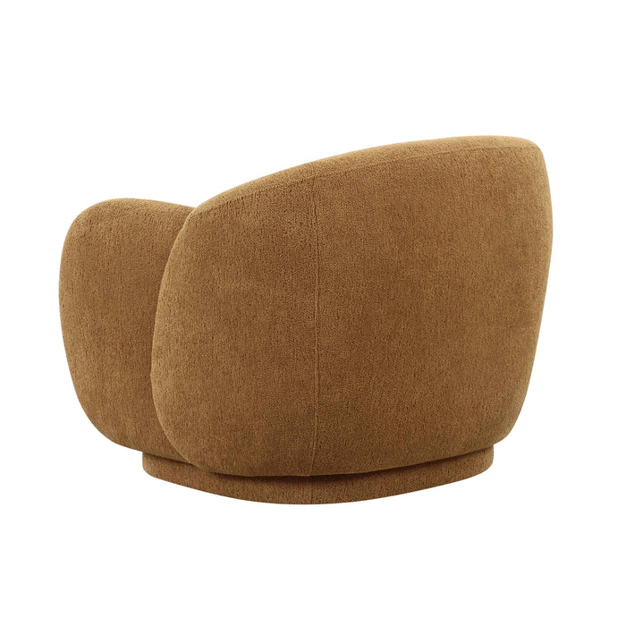 Misty Brown Boucle Accent Chair - Home And Beyond