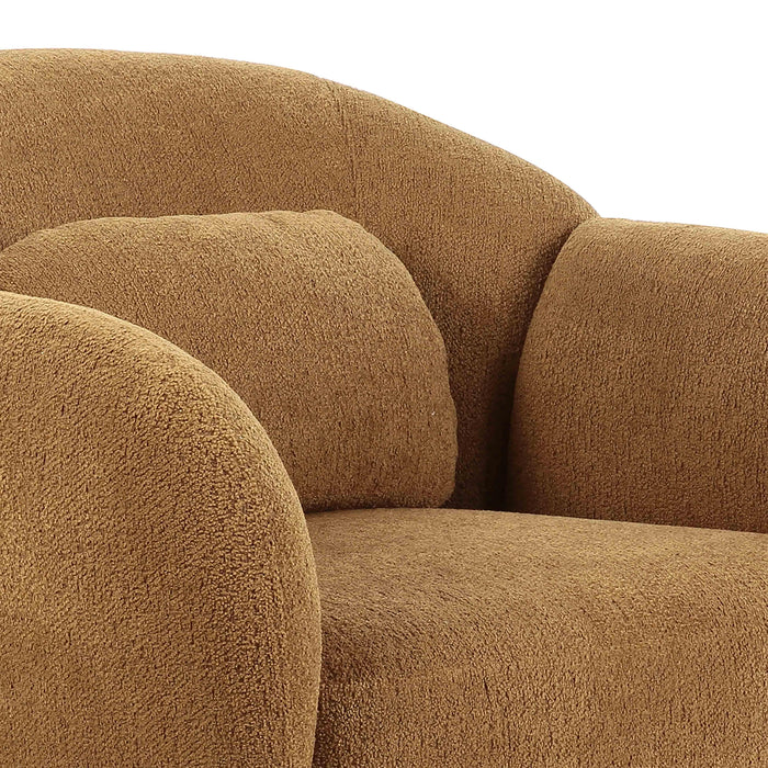 Misty Brown Boucle Accent Chair - Home And Beyond