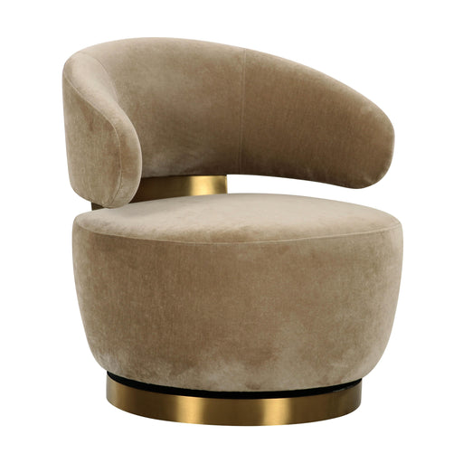 Austin Oat Recycled Fabric Swivel Chair - Home And Beyond