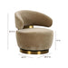 Austin Oat Recycled Fabric Swivel Chair - Home And Beyond