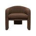 Marla Chocolate Brown Boucle Accent Chair - UK - Home And Beyond