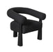 Spara Black Boucle Accent Chair - UK - Home And Beyond