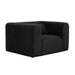 Tarra Fluffy Oversized Black Corduroy Armchair - Home And Beyond