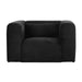 Tarra Fluffy Oversized Black Corduroy Armchair - Home And Beyond