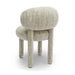 Manu Beige Nubby Performance Fabric Side Chair - Home And Beyond