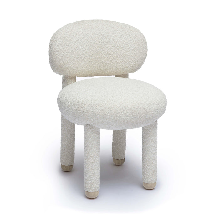 Manu Cream Performance Boucle Side Chair - Home And Beyond