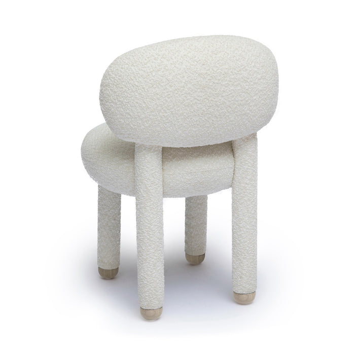 Manu Cream Performance Boucle Side Chair - Home And Beyond