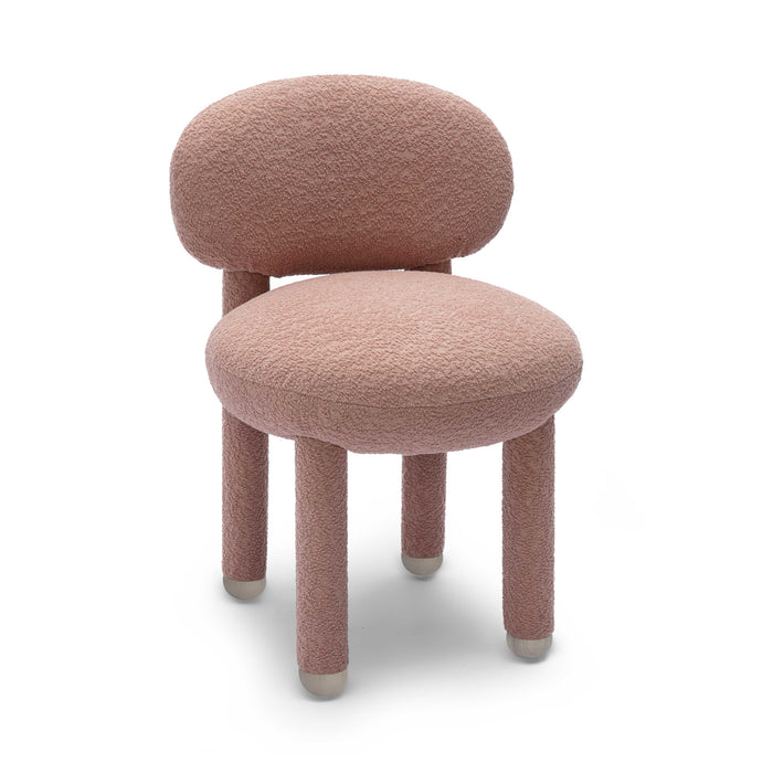 Manu Rose Pink Performance Boucle Side Chair - Home And Beyond