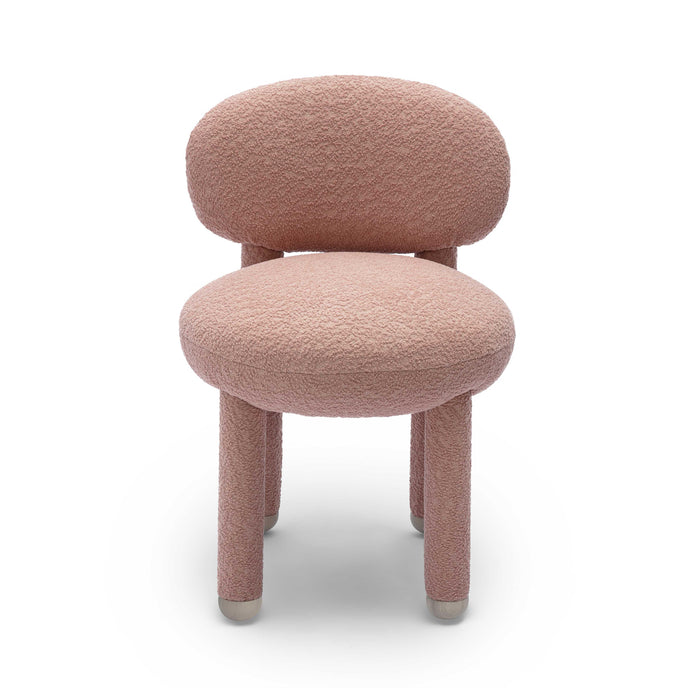 Manu Rose Pink Performance Boucle Side Chair - Home And Beyond