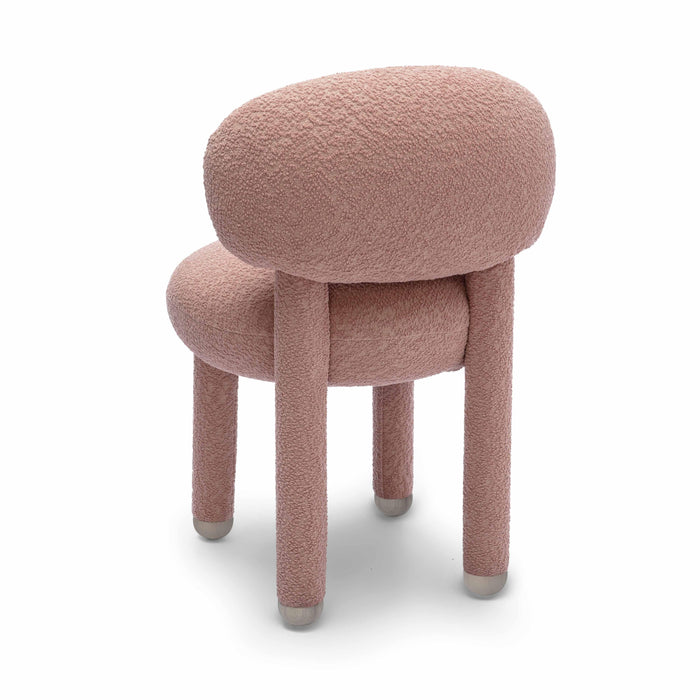 Manu Rose Pink Performance Boucle Side Chair - Home And Beyond
