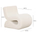 Senna Cream Oversized Corduroy Accent Chair - Home And Beyond