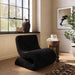 Senna Black Oversized Corduroy Accent Chair - Home And Beyond