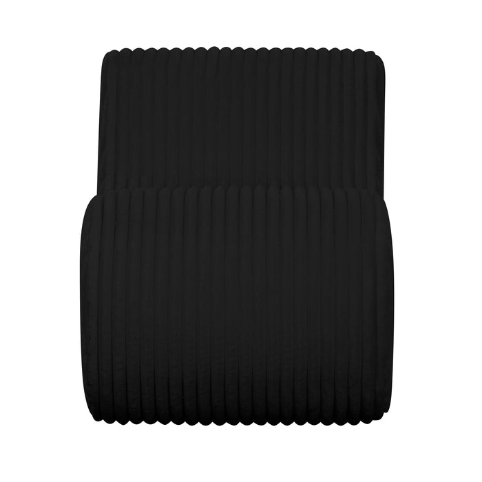 Senna Black Oversized Corduroy Accent Chair - Home And Beyond