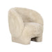 Kiki Natural Vegan Shearling Accent Chair - Home And Beyond
