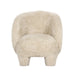 Kiki Natural Vegan Shearling Accent Chair - Home And Beyond