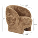 Kiki Dark Taupe Vegan Shearling Accent Chair - Home And Beyond