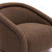 Rory Chocolate Brown Boucle Swivel Chair - Home And Beyond