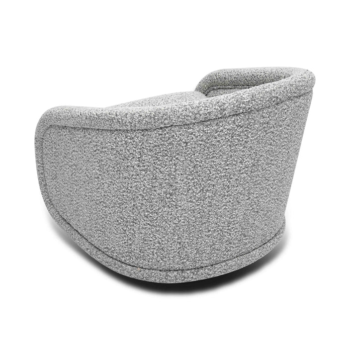 Rory Grey Boucle Swivel Chair - Home And Beyond