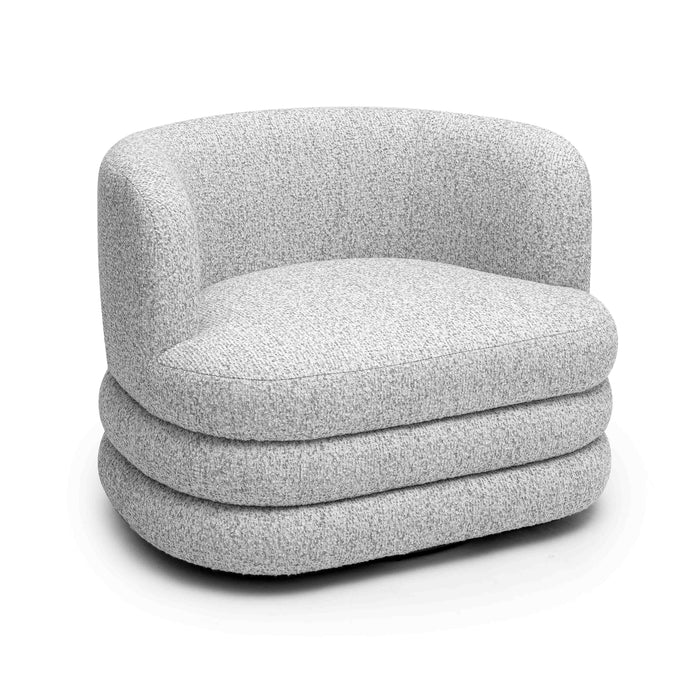 Astor Light Grey Swivel Hotel Lounge Chair - Home And Beyond