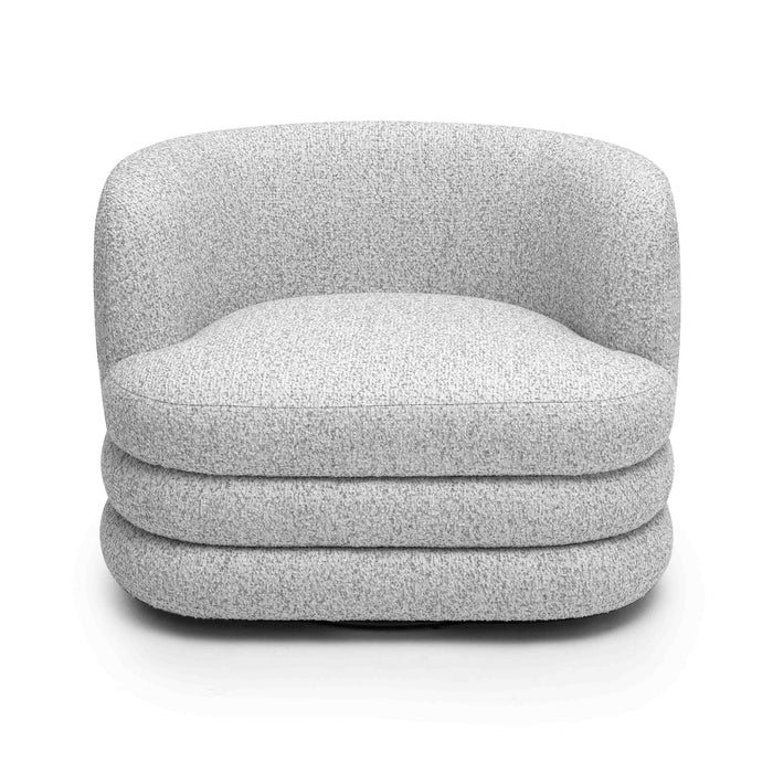 Astor Light Grey Swivel Hotel Lounge Chair - Home And Beyond