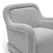 Charli Grey Boucle Swivel Chair - Home And Beyond