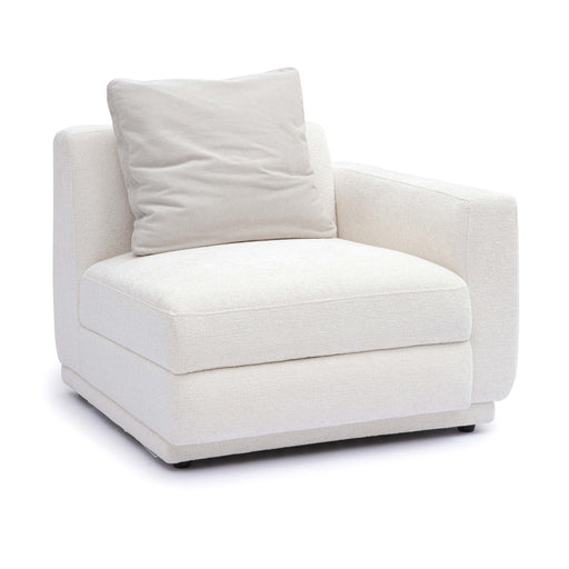 Perry Cream Performance Chenille Modular Corner Chair - Home And Beyond