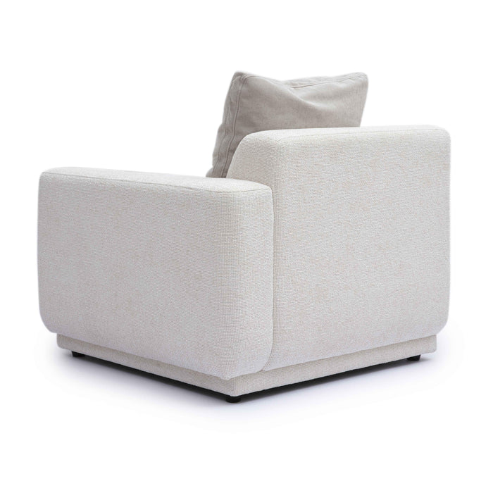 Perry Cream Performance Chenille Modular Corner Chair - Home And Beyond