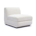 Perry Cream Performance Chenille Modular Armless Chair - Home And Beyond