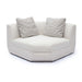 Perry Cream Performance Chenille Modular Wedge Corner Chair - Home And Beyond