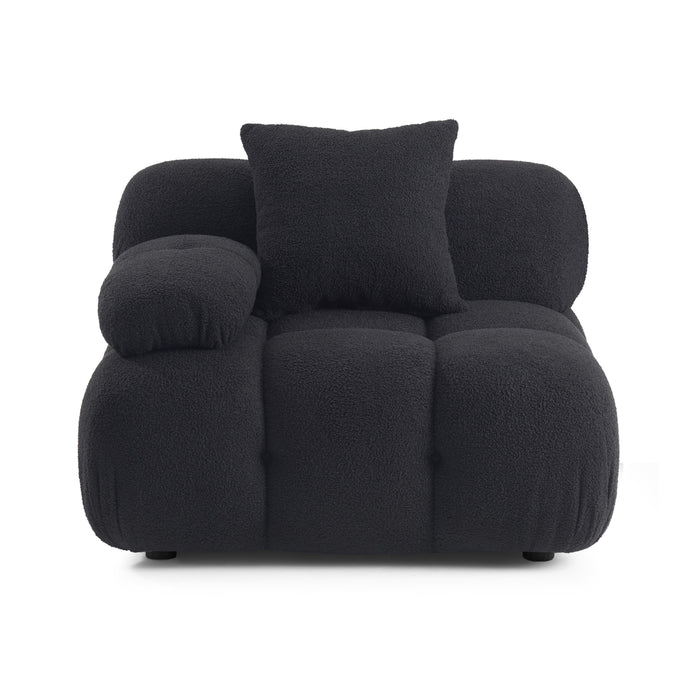 Calliope Performance Vegan Shearling Modular Corner Chair - Home And Beyond