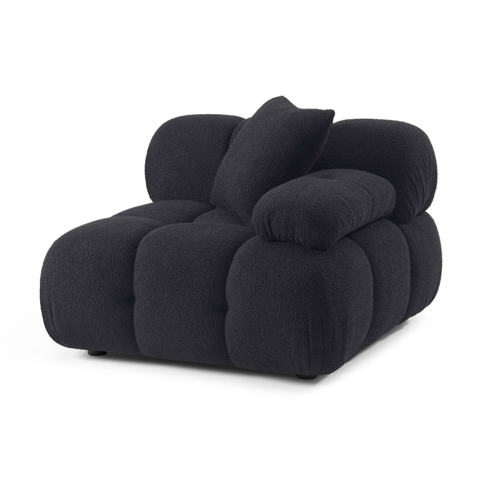 Calliope Performance Vegan Shearling Modular Corner Chair - Home And Beyond