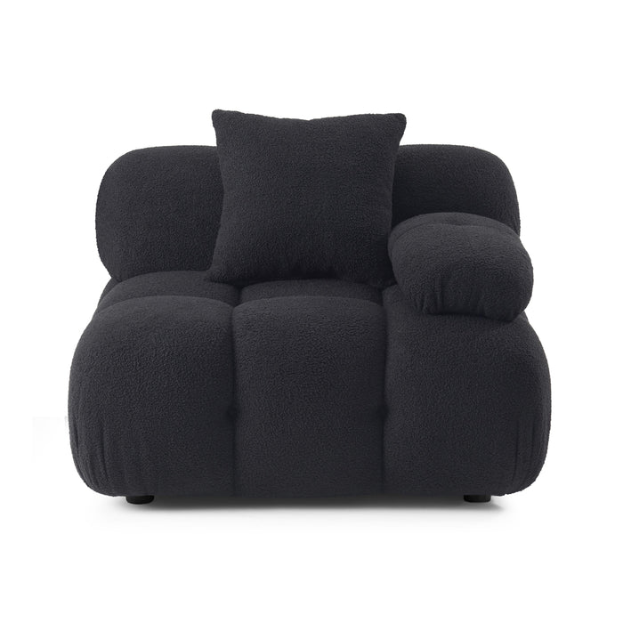 Calliope Performance Vegan Shearling Modular Corner Chair - Home And Beyond