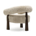 Spara Contract-Grade Straight Vegan Shearling Accent Chair - Home And Beyond