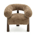 Spara Contract-Grade Straight Vegan Shearling Accent Chair - Home And Beyond