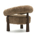 Spara Contract-Grade Straight Vegan Shearling Accent Chair - Home And Beyond