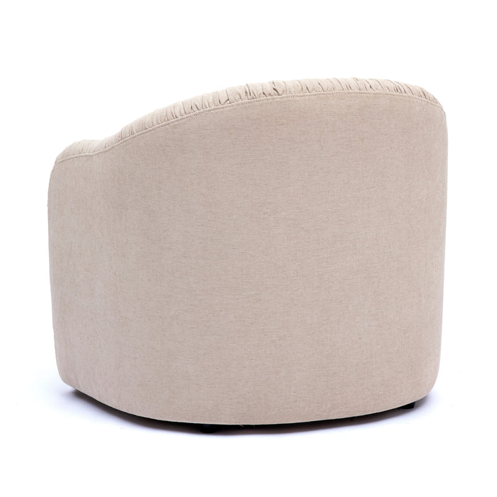 Pamela Tan Performance Chenille Tasseled Lounge Accent Chair - Home And Beyond