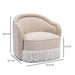 Pamela Tan Performance Chenille Tasseled Lounge Accent Chair - Home And Beyond