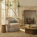 Pamela Tan Performance Chenille Tasseled Lounge Accent Chair - Home And Beyond