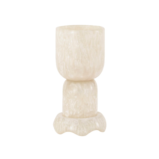 Platform Tan Swirl Resin Kiddush Cup - Home And Beyond