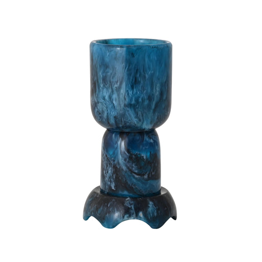 Platform Blue Swirl Resin Kiddush Cup - Home And Beyond