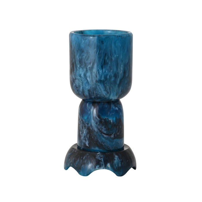 Platform Blue Swirl Resin Kiddush Cup - Home And Beyond