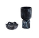 Platform Black Swirl Resin Kiddush Cup - Home And Beyond