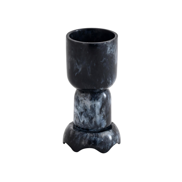 Platform Black Swirl Resin Kiddush Cup - Home And Beyond