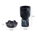 Platform Black Swirl Resin Kiddush Cup - Home And Beyond