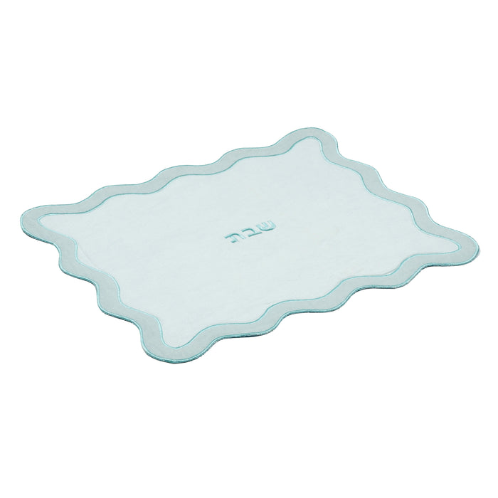 TOV Sea Blue Wavy Challah Cover - Home And Beyond