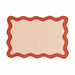 Scalloped Edge Rust and Orange Cotton Placemat - Set of 4 - Home And Beyond