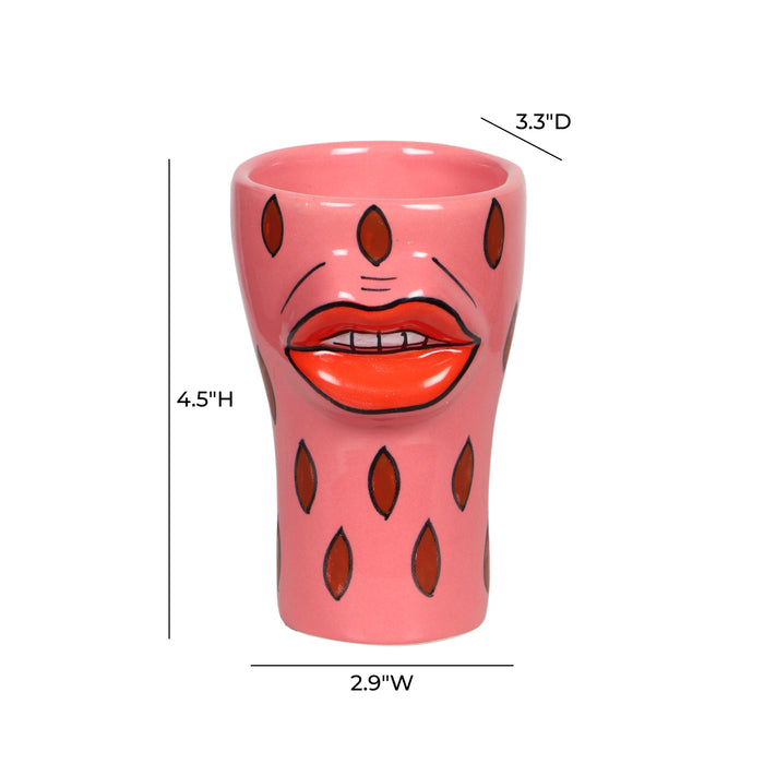 Velma 'Sultry' Ceramic Glasses - Set of 4 - Home And Beyond