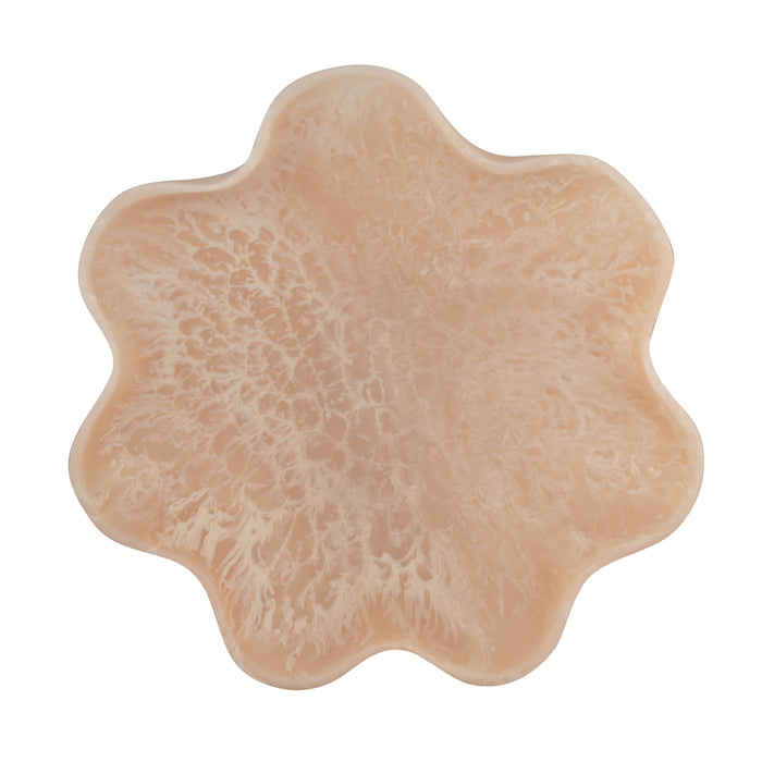 Mera Grapefruit Pink Resin Star Tray - Home And Beyond